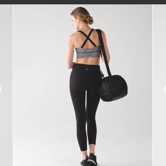 Lululemon Both Ways Bra Scatter Star Arctic Grey Black / Black Size 6